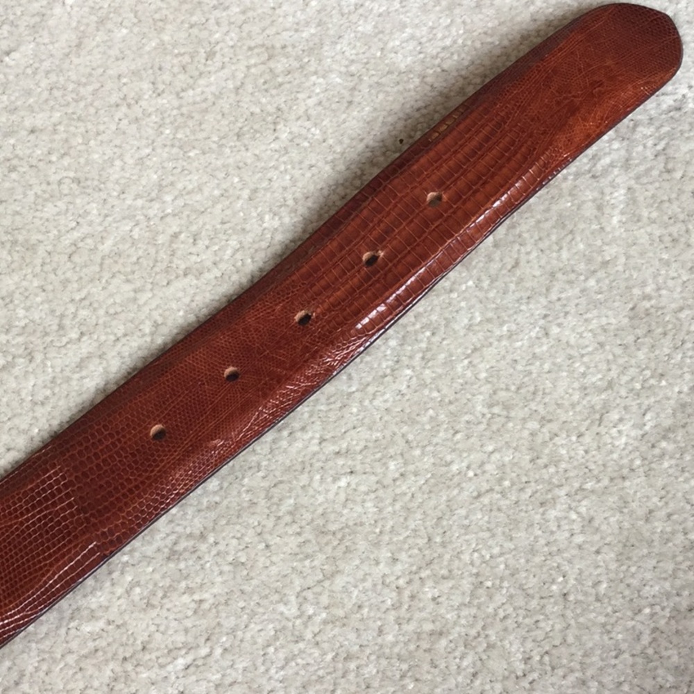 James Reid Genuine Lizard Belt Strap - Picture 8 of 13